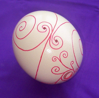 Koauau Iwi Moa (ostrich egg)